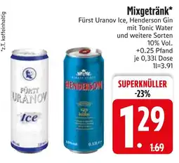 Edeka Fürst uranov ice oder henderson gin Angebot