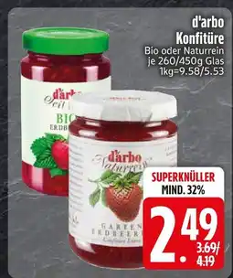 Edeka D'arbo bio oder naturrein Angebot