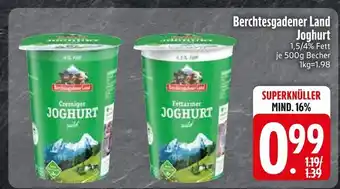 Edeka Berchtesgadener land cremiger joghurt oder fettarmer joghurt Angebot