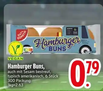 Edeka Vegan hamburger buns Angebot