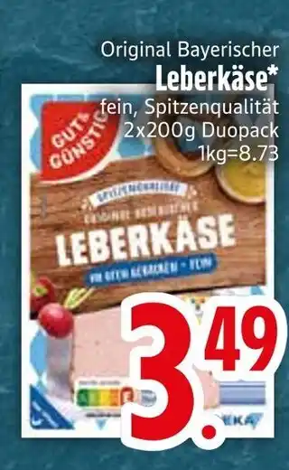 Edeka Original bayerischer leberkäse Angebot