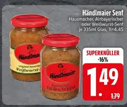 Edeka Händlmaier hausmacher oder weißwurst-senf Angebot