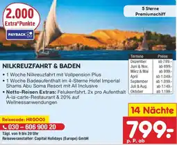 Netto Marken-Discount Nilkreuzfahrt & baden Angebot