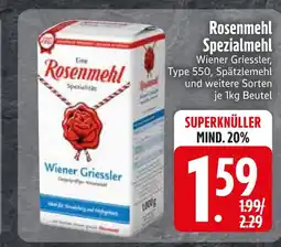 Edeka Rosenmehl wiener griessler oder type 550 oder spätzlemehl Angebot