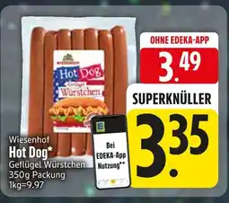 Edeka Wiesenhof hot dog Angebot