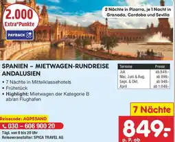 Netto Marken-Discount Spanien mietwagen-rundreise andalusien Angebot