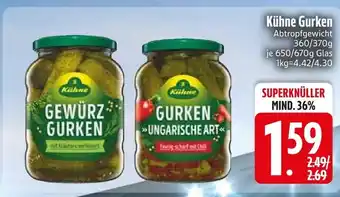 Edeka Kühne gewürzgurken oder gurken ungarische art Angebot