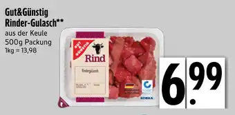 Edeka Gut&günstig rinder-gulasch Angebot