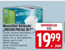 Edeka Brita wasserfilter-kartusche „maxtra pro all in 1“ Angebot