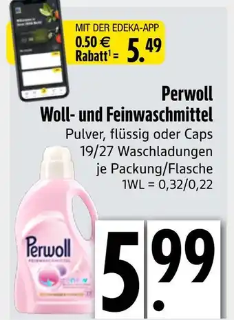 Edeka Perwoll woll- und feinwaschmittel Angebot