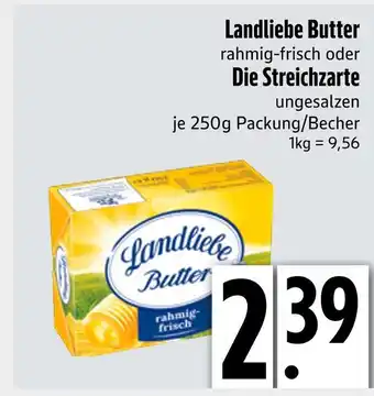 Edeka Landliebe landliebe butter rahmig-frisch oder die streichzarte Angebot