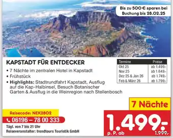 Netto Marken-Discount Kapstadt für entdecker Angebot