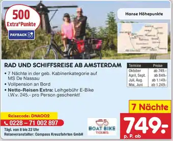 Netto Marken-Discount Rad und schiffsreise ab amsterdam Angebot