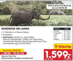 Netto Marken-Discount Rundreise sri lanka Angebot