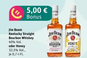 boni Center Jim beam kentucky straight bourbon whiskey oder honey Angebot