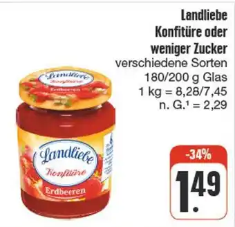 nah & gut Landliebe konfitüre oder weniger zucker Angebot