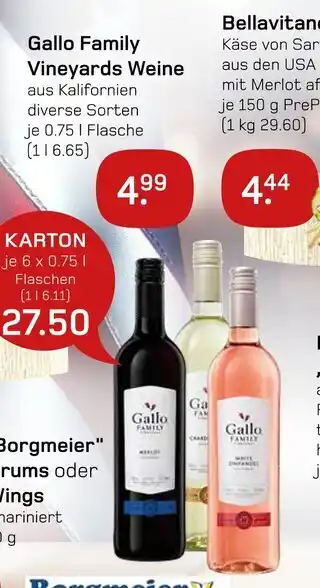 akzenta Gallo family vineyards weine Angebot