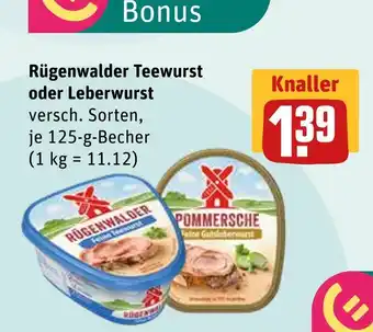 boni Center Rügenwalder teewurst oder leberwurst Angebot