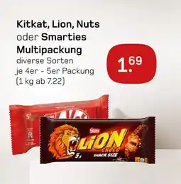 boni Center Kitkat, lion, nuts oder smarties kitkat, lion, nuts oder smarties multipackung Angebot