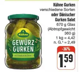 nah & gut Kühne gewürzgurken Angebot