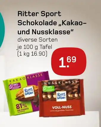 boni Center Ritter sport schokolade kakao- und nussklasse Angebot