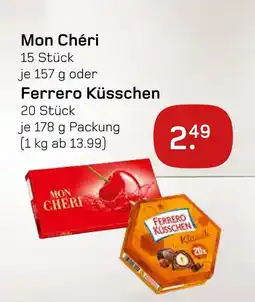 akzenta Mon chéri oder ferrero küsschen Angebot