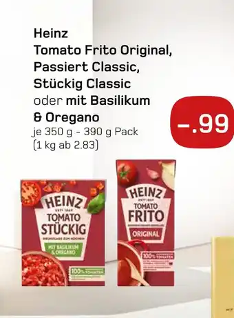 boni Center Heinz tomato frito original, passiert classic, stückig classic oder mit basilikum & oregano Angebot