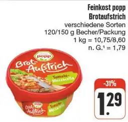 nah & gut Feinkost popp brotaufstrich Angebot