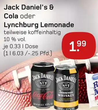 akzenta Jack daniel's, cola oder lynchburg lemonade Angebot