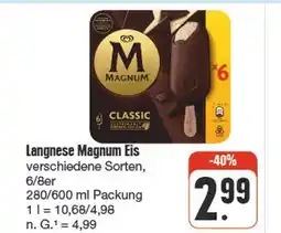 nah & gut Langnese magnum eis Angebot