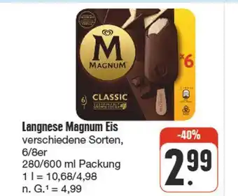 nah & gut Langnese magnum eis Angebot