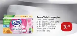 boni Center Zewa toilettenpapier ultra clean/senses Angebot