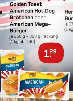 akzenta Golden toast american hot dog brötchen oder american mega-burger Angebot