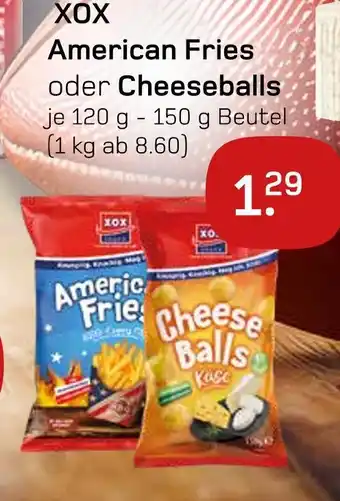 akzenta Xox american fries oder cheeseballs Angebot