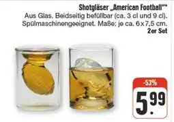 nah & gut Shotgläser american football Angebot