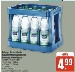 nah & gut Ileburger sachsen quelle oppacher mineralquellen oder rennsteig mineralwasser Angebot