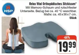 nah & gut Hsp relax vital orthopädisches sitzkissen Angebot