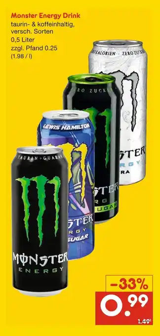 Netto Marken-Discount Monster monster energy drink Angebot