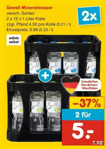 Netto Marken-Discount Sawell mineralwasser Angebot