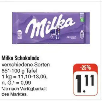 nah & gut Milka schokolade Angebot