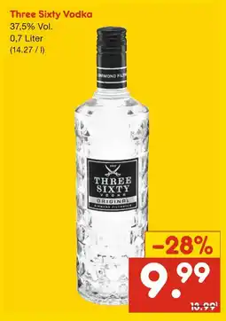 Netto Marken-Discount Three sixty three sixty vodka Angebot