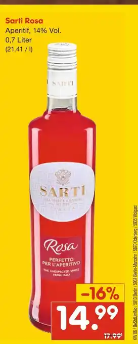 Netto Marken-Discount Sarti sarti rosa Angebot