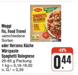 nah & gut Maggi fix, food travel spaghetti bolognese Angebot