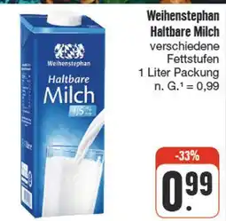 nah & gut Weihenstephan haltbare milch Angebot