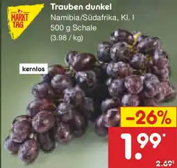 Netto Marken-Discount MARKT TAG Trauben dunkel Angebot