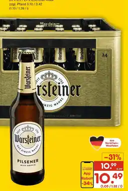 Netto Marken-Discount Warsteiner pilsener mild-hopfig Angebot