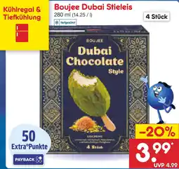 Netto Marken-Discount Boujee Dubai Stieleis Angebot