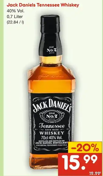 Netto Marken-Discount Jack daniels tennessee whiskey Angebot