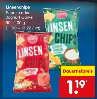 Netto Marken-Discount Linsenchips paprika oder joghurt gurke Angebot