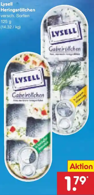 Netto Marken-Discount Lysell Heringsröllchen Angebot